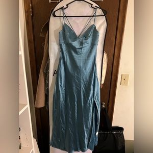 Hello Molly, blue/teal midi length dress, size medium